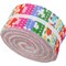 ThreadArt Jelly Roll Fabric Strips for Quilting, Crafting, and Sewing, 40 Precut Fabric Strips in Solids and Prints, Premium Cotton for Quilts, Crafts, Rugs, Blankets, Clothing and More